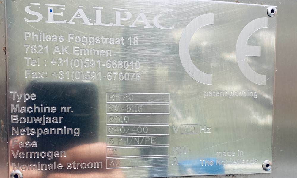 Visser goes occassion Sealpac RE20